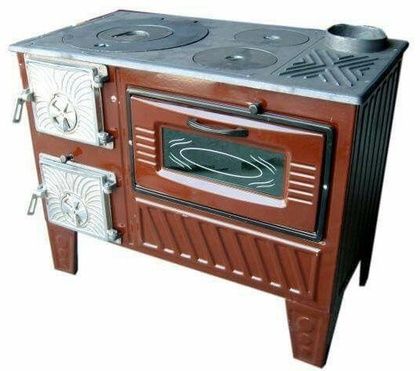 Отопительно-варочная печь МастерПечь ПВ-03 с духовым шкафом, 7.5 кВт в Серове