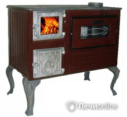 Отопительно-варочная печь МастерПечь ПВ-06 с духовым шкафом, 7.5 кВт в Серове