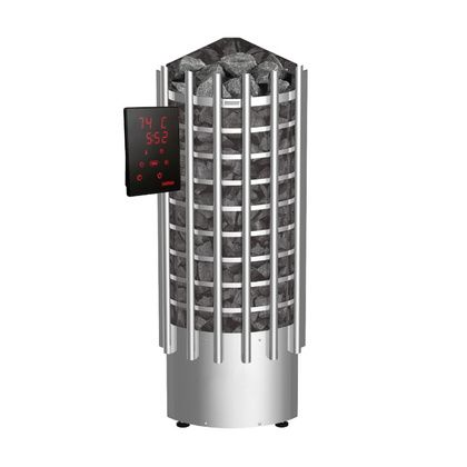 Электрокаменка для сауны Harvia Glow Corner TRC90XE c цифровой панелью управления в Серове