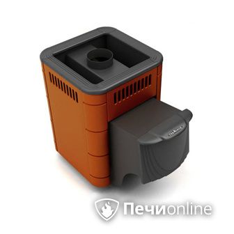 Дровяная банная печь TMF Оса Carbon терракота дверь антрацит в Серове