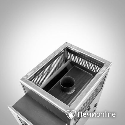 Дровяная банная печь Радуга ПБ-21 (встроенный теплообменник) 6 мм прочистная дверца в Серове
