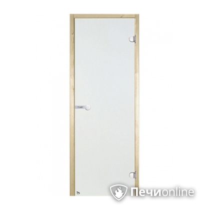 Дверь для бани Harvia Стеклянная дверь для сауны 8/19 коробка сосна сатин D81905M в Серове
